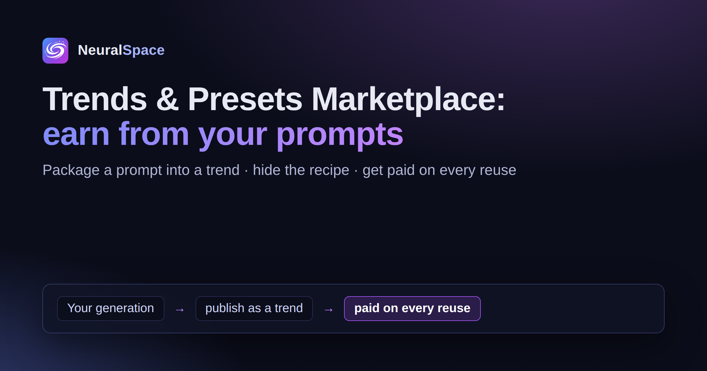 Marketplace di trend e preset su NeuralSpace: come guadagnare dai tuoi suggerimenti