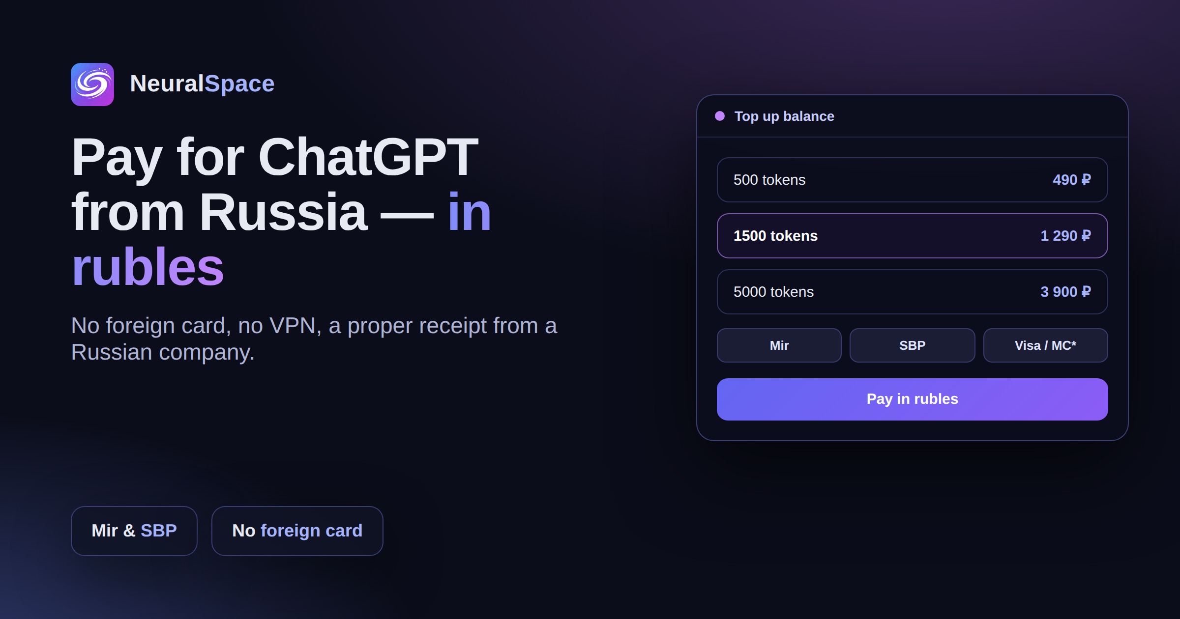 Comment payer ChatGPT et OpenAI depuis la Russie en 2026