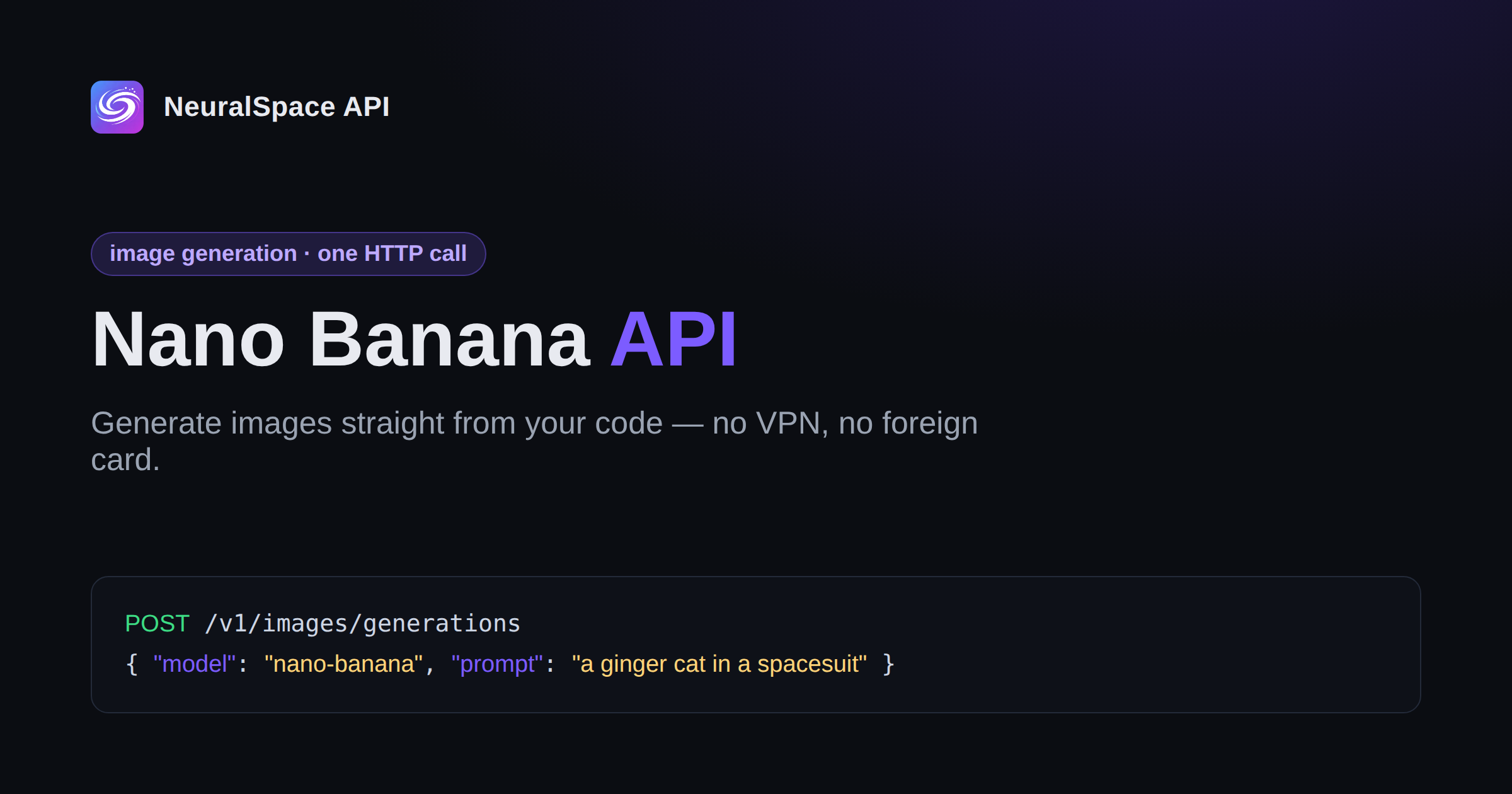 Nano Banana API: beeldgeneratie zonder VPN of buitenlandse kaart
