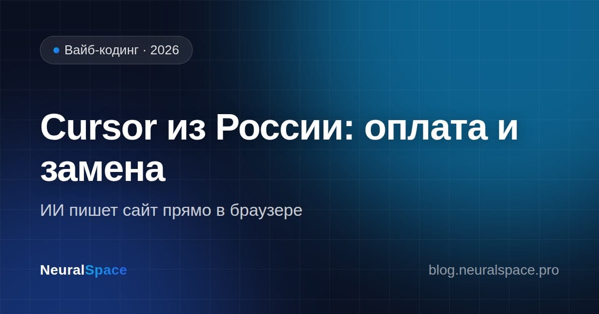 Cursor из России: оплата и замена — обложка статьи NeuralSpace
