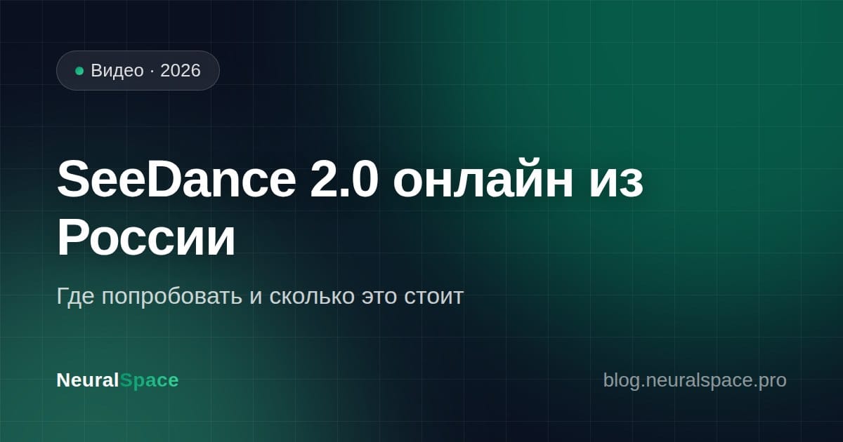 SeeDance 2.0 онлайн из России — обложка статьи NeuralSpace