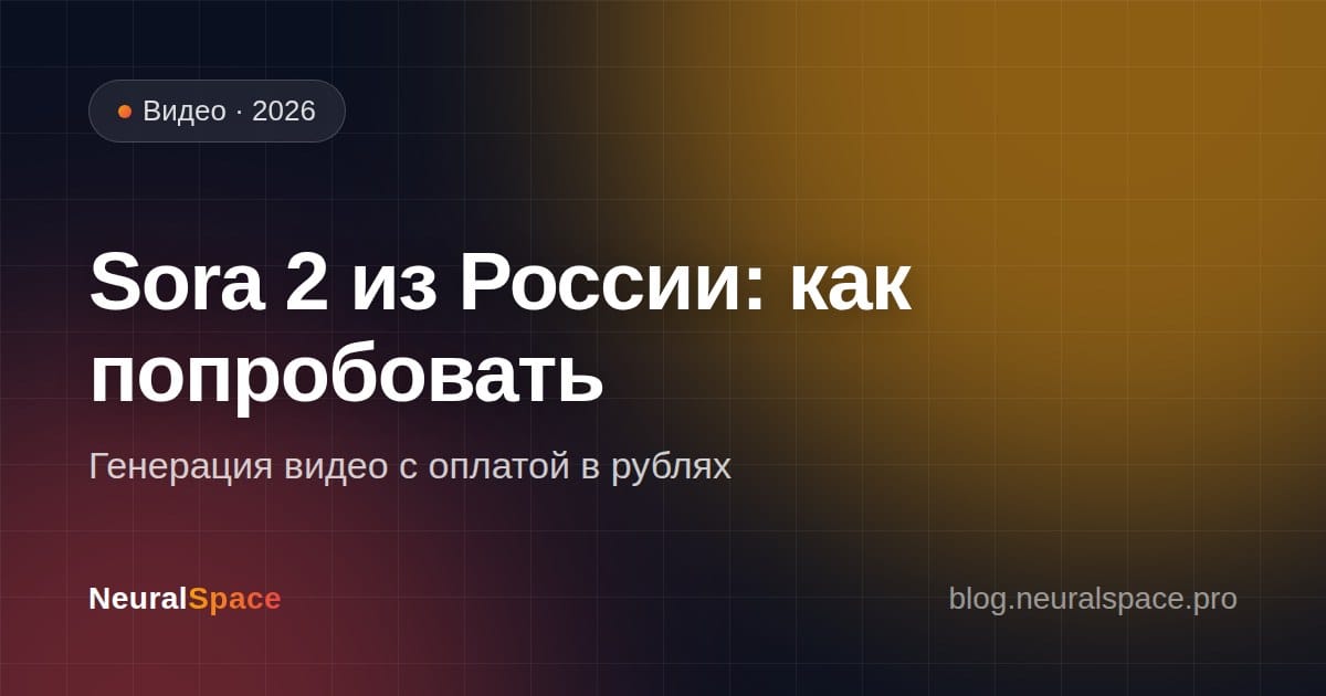 Sora 2 из России — обложка статьи NeuralSpace