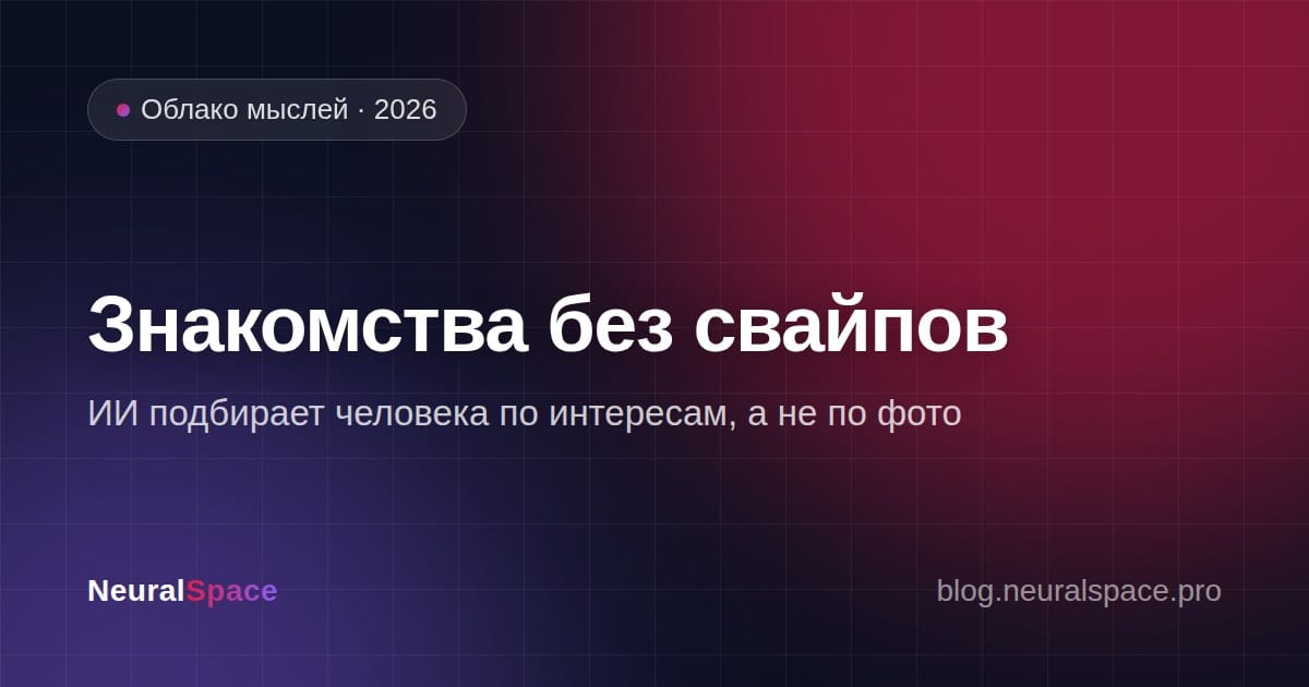 Знакомства без свайпов через облако мыслей — обложка статьи NeuralSpace