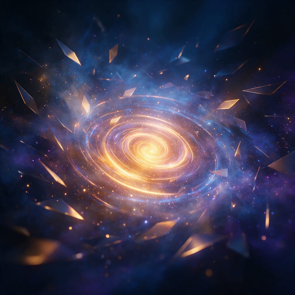 A glowing spiral with motion frames