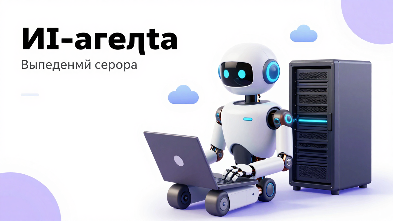 Agente de IA en un servidor dedicado: el robot trabaja en la computadora 24 horas al día, 7 días a la semana